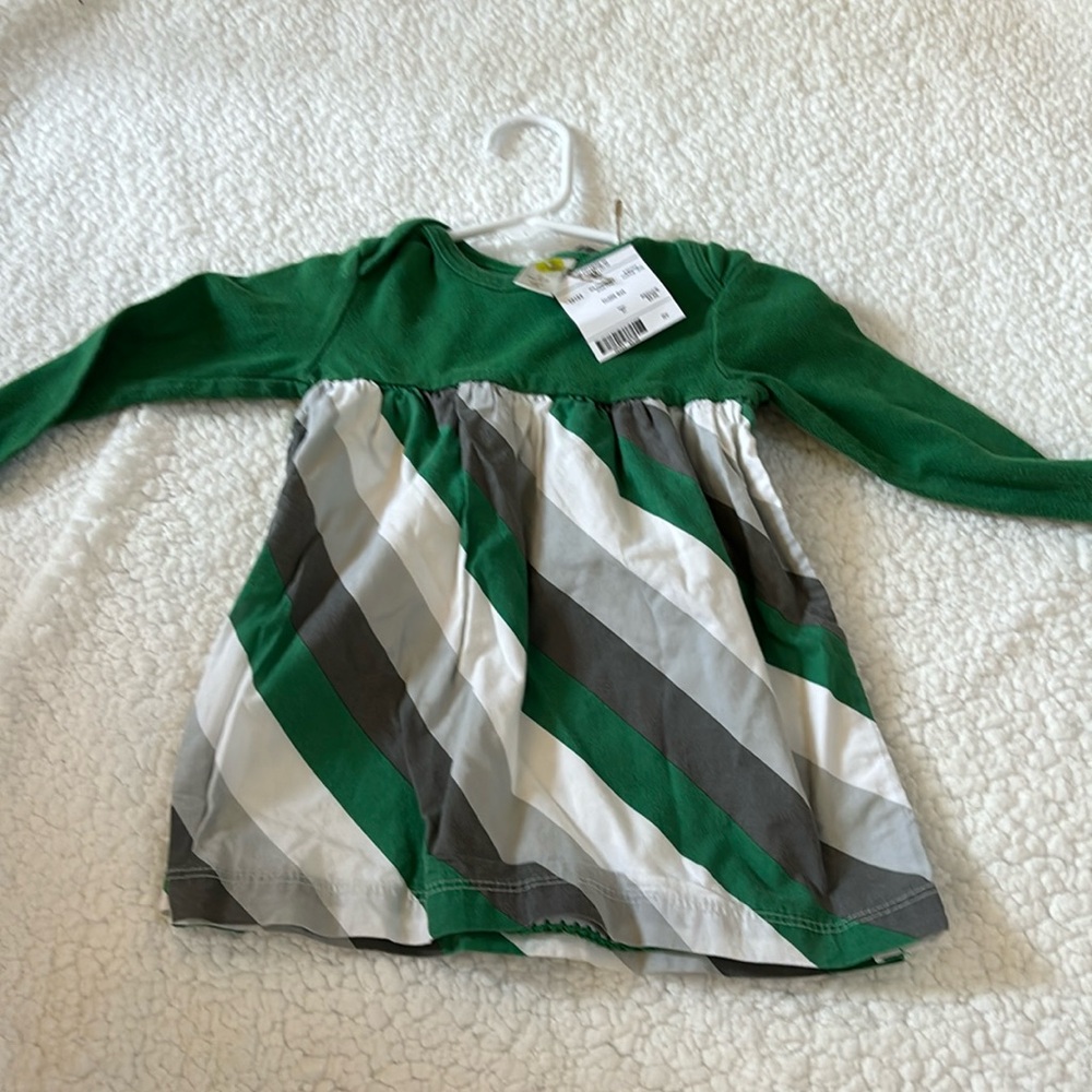 Green Dress and diaper cover